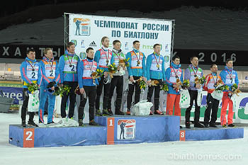 Сборная России выиграла мужскую эстафету на чемпионате Европы по биатлону