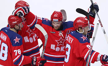 Хоккеисты ЦСКА в третий раз подряд выиграли регулярный чемпионат КХЛ